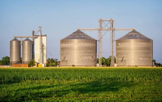 Grain silos and flour mill facility